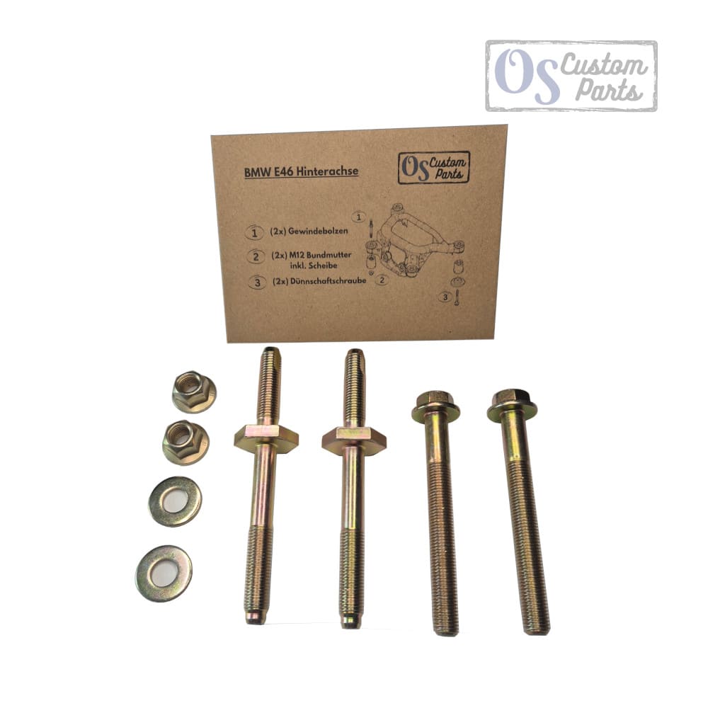 BMW E46 Reparatur Set Verstärkung für ausgerissene Hinterachse Fahrwerk