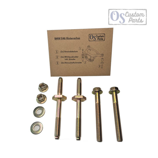 BMW E46 Reparatur Set Verstärkung für ausgerissene Hinterachse Fahrwerk